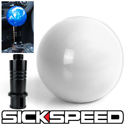 #ad WHITE GUMBALL SHIFT KNOB amp; AUTO AUTOMATIC ADAPTER FOR GEAR SHIFTER KIA $35.60