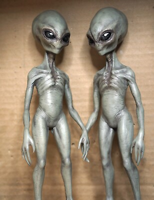 #ad BIG 1 6 Grey Alien figure Roswell area 51 UFO pilot model sci fi geek $150.00