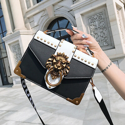 New Luxury Handbags Women Crossbody Designer Bags Leather Loin Lock Shoulder Bag $27.95