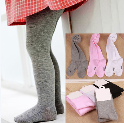#ad Toddler Kids Baby Tights 2 Pairs Socks Knee High Long Soft Warm Pantyhose $8.49