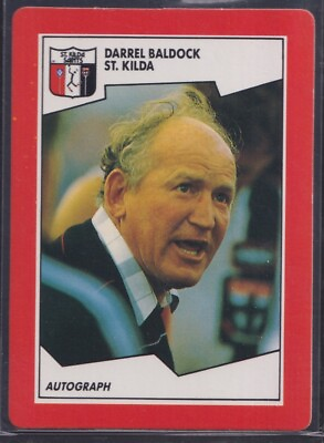 #ad 1989 Scanlens VFL Football Trading Card #159 Darrel Baldock St. Kilda Saints AU $5.00