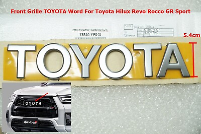 #ad 75310 YP040 Genuine TOYOTA Word For Front Grille Toyota Hilux Revo Rocco GR 2022 $80.00