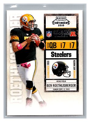 #ad 2010 Playoff Contenders Ben Roethlisberger #76 Free Shipping $2.48