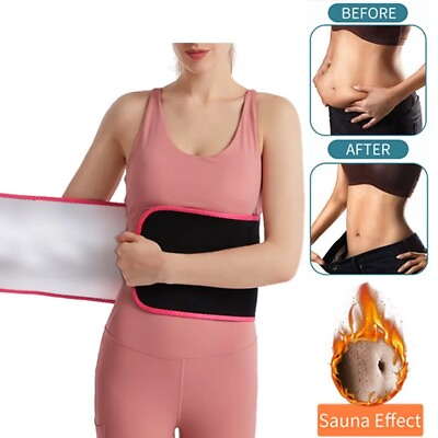 #ad Women Waist Trainer Silver ion rubber Belt Tummy Control Yoga Gym Body Shaper $8.05