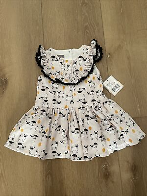 #ad Toddler Collared Dress 12M Puppy Brand New $4.99