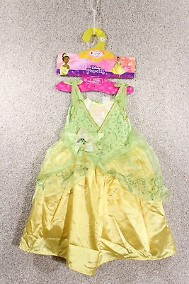 #ad Disney Store Princess The Frog Tiana Girls Dress Halloween Costume size 4 6 NWT $21.95