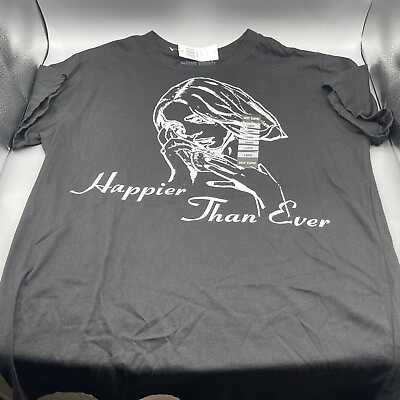 #ad Billie Eilish Happier Than Ever Line Art Shirt LARGE $12.60