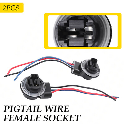 #ad 2x 4157 3157 4157NA Bulb Turn Socket Signal Light Harness Wire Plug Connectors $12.14
