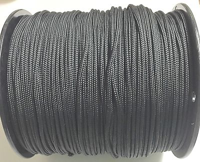 #ad Solid Braid Nylon Rope 3 16quot; x1000#x27; Black color .Made In USA 372810 $133.00