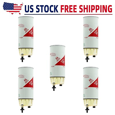#ad Lot 5 R120P Diesel Fuel Filter Element 30 Micron $84.38