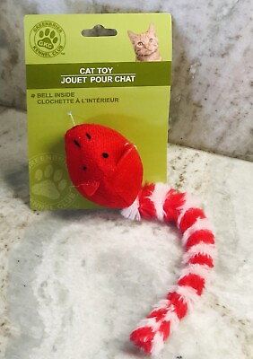 #ad Greenbrier Kennel Club Cat Toy Mouse Red BRAND NEW SHIPS SAME BUSINESS DAY $14.88