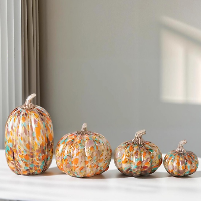 #ad Glazed Pumpkin Decoration Entrance Wine Cabinet Decoration Housewarming Gift $56.95