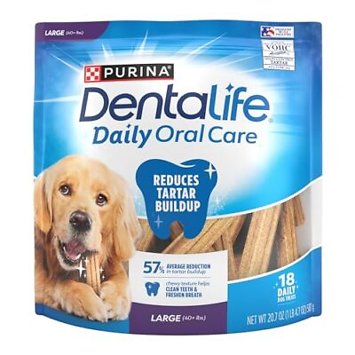 #ad Purina Made in USA Facilities Large Dog Dental Chews Daily 18 ct. Pouch $15.06