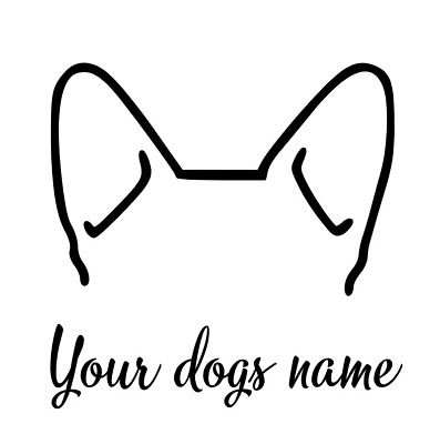 #ad Custom Corgi Pet Vinyl Decal Pick Your Dog Font Color $4.99