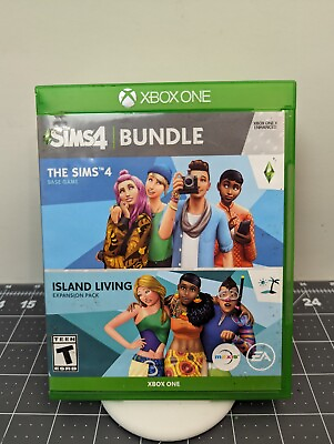 #ad The Sims 4 Plus Island Living Bundle Xbox One Nice Disc Cond. Free Shipping $9.88