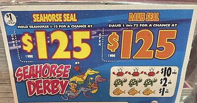 #ad NEW pull tickets Seahorse Derby Flash Seal Card Tabs $59.00