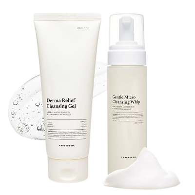#ad Low Ph Derma Relief Cleansing Gel Gentle Micro Cleansing Whip Cleanser Duo Set $29.04