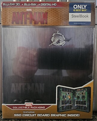 #ad Ant Man STEELBOOK 3D Blu Ray Blu Ray Digital Best Buy Embossed $39.99