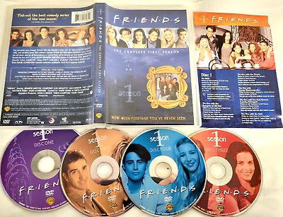 #ad DVD Boxset Friends The Complete Season 1 PreOwned Cleaned 4 disc $6.99