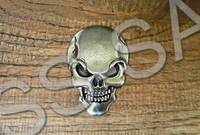 SKULL VEST PIN BIG MOTORCYCLES LAPEL HAT BADGE OUTLAW GOTHIC WWII REBEL RIDER #6 $12.00