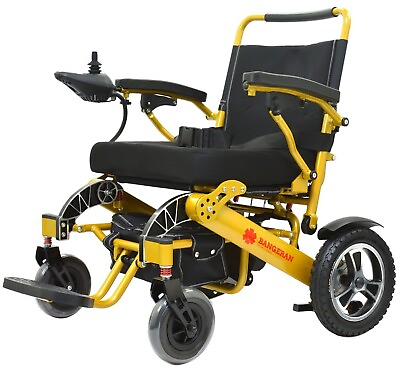 #ad Big Seat Electric Battery Heavy Duty Mobility Wheelchair 365lb Capacity Gold $2249.00