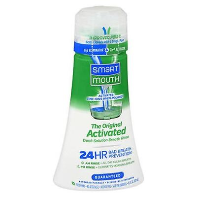 #ad Smartmouth Original Activated Dual Solution Breath Rinse Fresh Mint 16 Oz By Sma $21.97