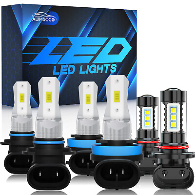 #ad For Ford F 150 2015 2016 2017 2018 2019 2020 LED Headlight Bulbs Fog Light A $39.99