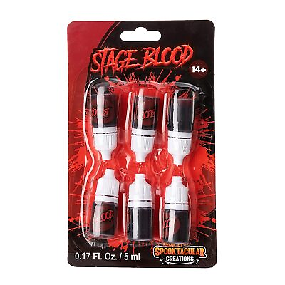 #ad SyncfunS 6 mini Bottles of Fake Halloween Vampire Blood for Decor $13.99