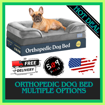 #ad Orthopedic Sofa Dog Bed Breathable amp; Waterproof Washable Cover amp; Nonslip Bottom $34.81