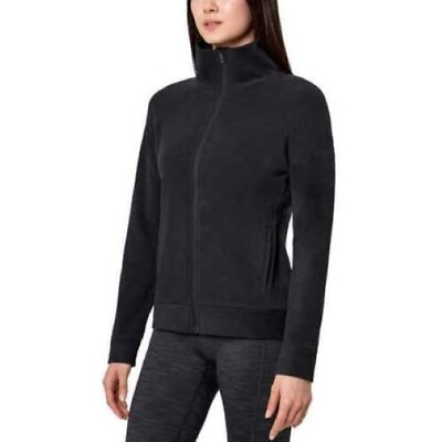 #ad New Mondetta Women#x27;s Soft Jacket Comfortable Cozy Full Zip Size XL Black $19.99