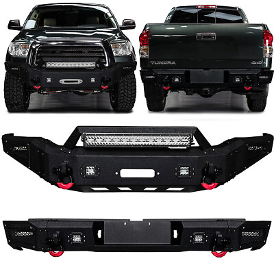 #ad Vijay For 2007 2013 Tundra Fornt and Rear Bumper w 9xLED Lights and 4xD Rings $1189.99