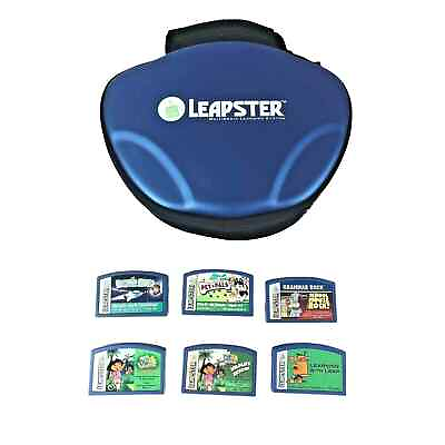 #ad Leapster Hard Case and Leapster Learning Games Lot of 6 Cartridges NO SYSTEM $14.98