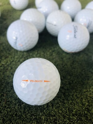 #ad 50 TITLEIST Golf Velocity Used Golf Balls AAAA 4A FREE SHIPPING $49.49