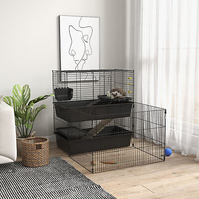 #ad Small Animal Cage with Playpen for Guinea Pig Hedgehog Bunny $114.99
