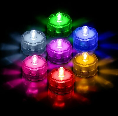 #ad #ad Submersible Waterproof LED Tea Lights Decoration Party Flameless Candles Light $24.99