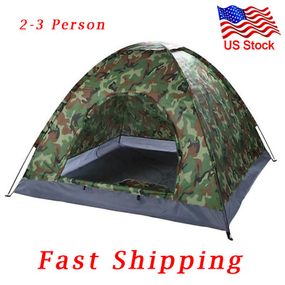 #ad 10#x27;x30#x27; Outdoor Camping Dome Tent Lightweight Waterproof Tent For 2 3 Person $25.99