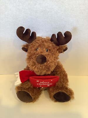 #ad American Greetings Reindeer Plush Gift Card Holder Moose Christmas Holiday $8.00