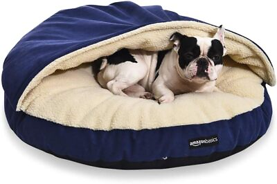 #ad Cozy Pet Cave Bed Dog Large 35 X 35 X 13 Inches Blue $63.80