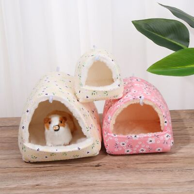 #ad Comfortable Guinea Pig Nest Hamster House Small Animal Sleeping Bed Warm Mat $4.30