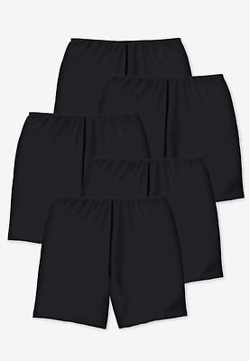 #ad Comfort Choice Black Pack 5 Pack Cotton Boxer Boy Short PLUS Size 11 5X 28 30 $28.96