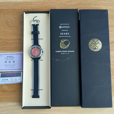 #ad Kamen Rider Wizard Watch Collaboration BEAMS WIRED watch From Japan Unused $235.78