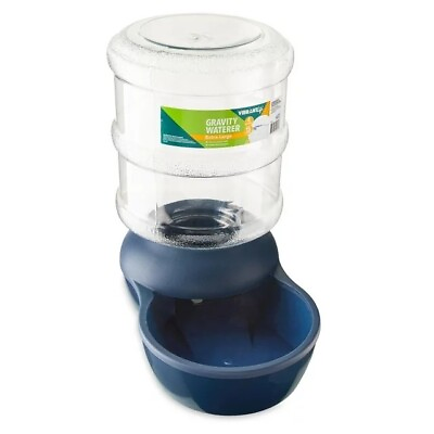 #ad Gravity Pet Waterer Blue x Large for Dogs and Cats 4 Gallons $22.99