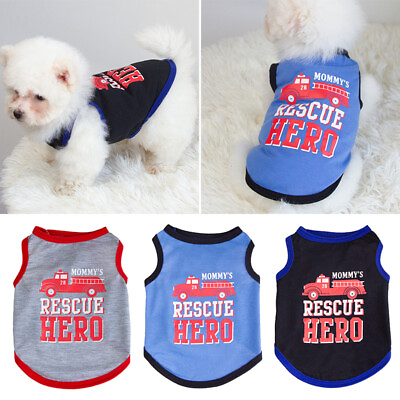 #ad Print Pet Vest Sleeveless Summer Vest Cotton Dog Clothes Small Dogs T shirts ❤ ` $2.78