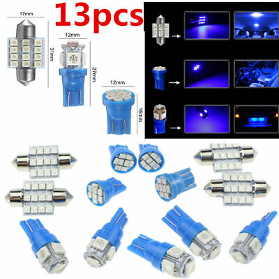 #ad #ad Blue LED Lights 13Pcs Interior Package Kit for Nissan License Plate Lamp Bulbs $8.99