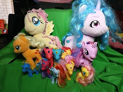 #ad LOT OF 12 My Little Pony amp; GI GO Unicorn Toys Plush Various FREE SHIPPING $24.95
