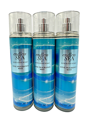 #ad Bath amp; Body Works LOT 3 Endless Sea Fine Fragrance Mist Spray 8 oz Bergamot Lily $27.54