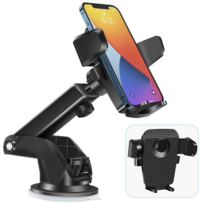 #ad Car Phone Mount 360° Universal Car Cell Phone Holder Stand Windshield Dashboard $8.29