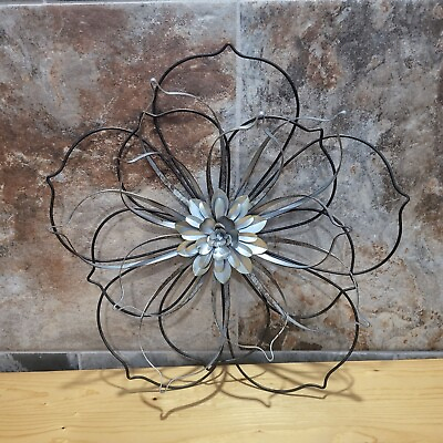 #ad Metal Layered Hanging Wall Flower Decor $69.95