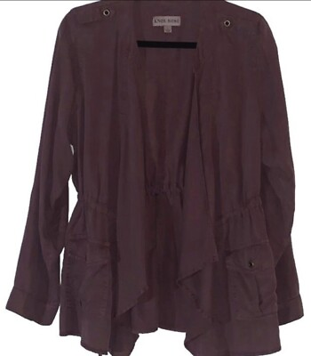 #ad Knox Rose Layering Jacket Plum Color Women’s SIZE LARGE NEW $14.00