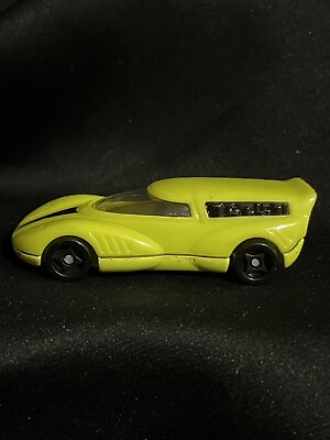 #ad 1994 Hot Wheels 1:64 Futuristic Yellow Racer NEAR MINT Black Tires Any2for$25 $15.00